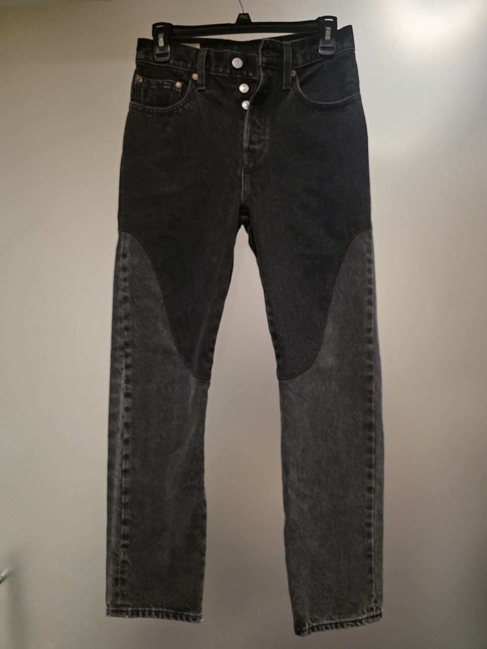 Levi's Premium 501 Two-Tone Colorblock Straight Leg Jeans [27x30]